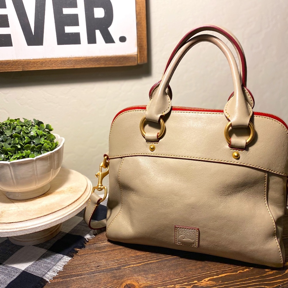 Dooney and Bourke  Cameron Satchel in Ecru